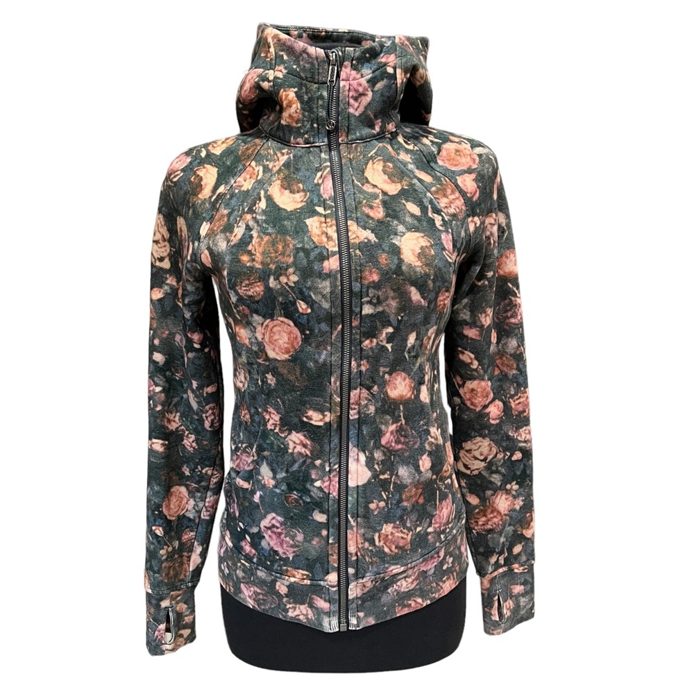 Lululemon Scuba Hoodie *Light Cotton Fleece Frosted Rose Multi Size 6 - Picture 3 of 15